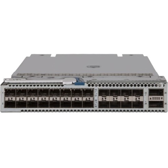 HPE 5930 24-port SFP+ and 2-port QSFP+ with MACsec Module - For Data Networking, Optical NetworkOptical Fiber40 Gigabit Ethernet, 10 Gigabit Ethernet - 40GBase-X, 10GBase-X - 26 x Expansion Slots - SFP+, QSFP+