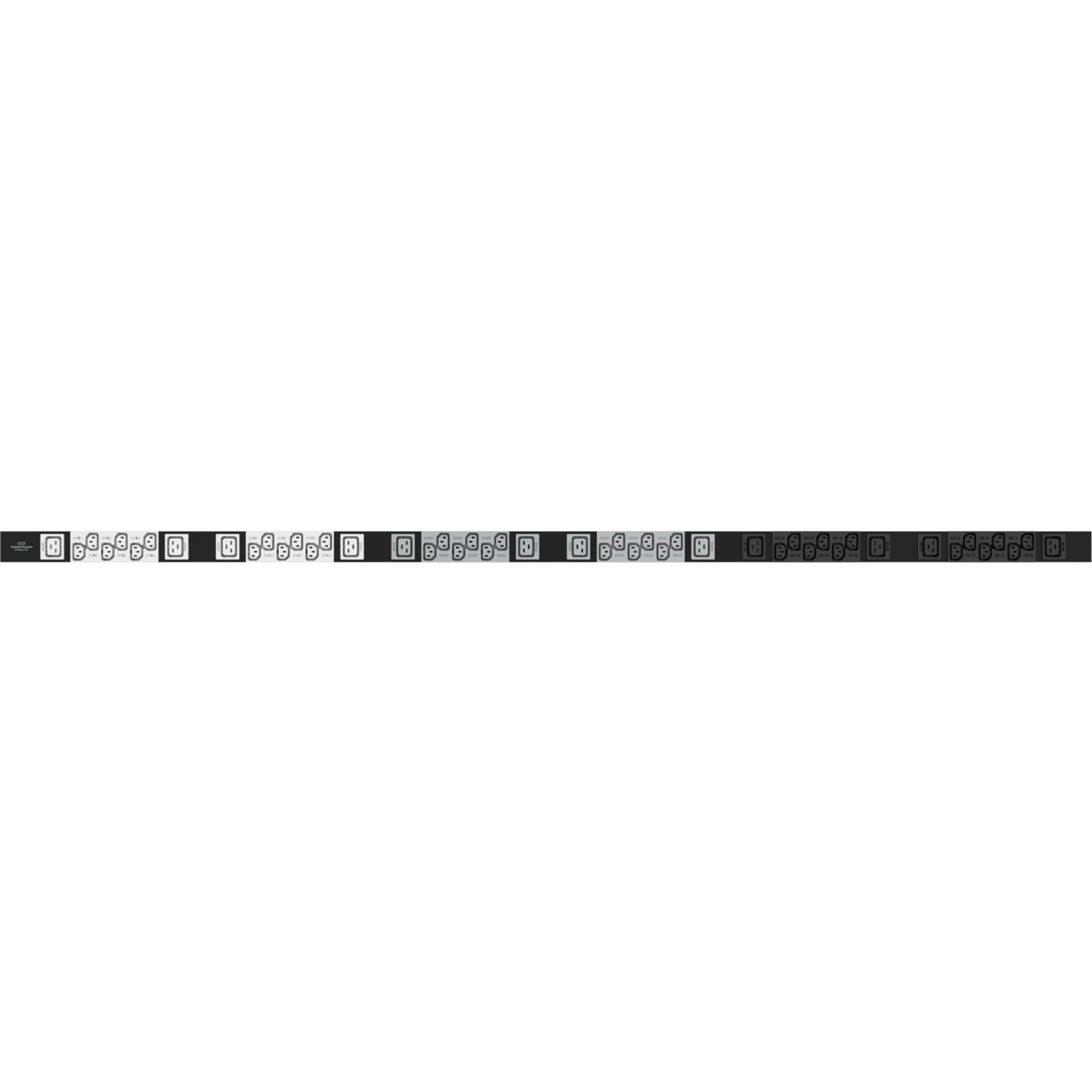 HPE 20-Outlet PDU - Basic - 0U - front view