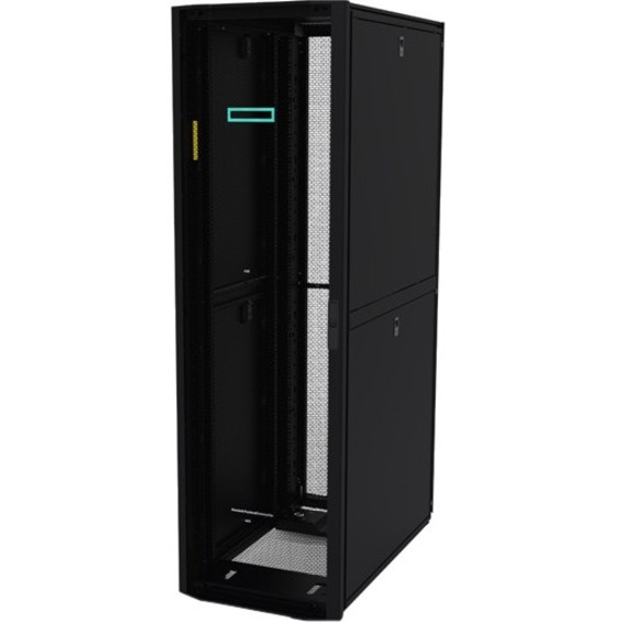 HPE 36U 600mmx1075mm G2 Kitted Advanced Shock Rack with Side Panels and Baying - For Server, KVM Switch, Patch Panel, LAN Switch - 36U Rack Height x 23.62" Rack Width x 42.32" Rack Depth - Black - 3000 lb Maximum Weight Capacity - 2500 lb Dynamic/Rolling Weight Capacity - 3000 lb Static/Stationary Weight Capacity
