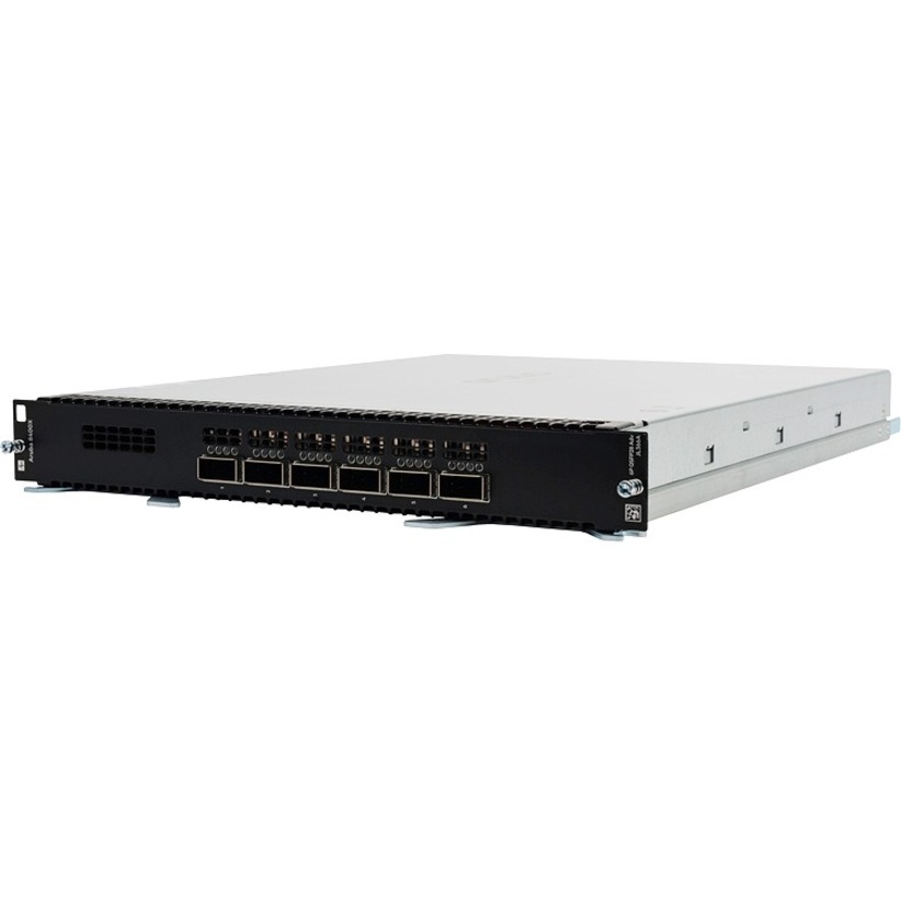 HPE 8400X 6-port 40GbE/100GbE QSFP28 Advanced Module - For Optical Network, Data NetworkingOptical Fiber100 Gigabit Ethernet - 100GBase-X - 6 x Expansion Slots - QSFP28