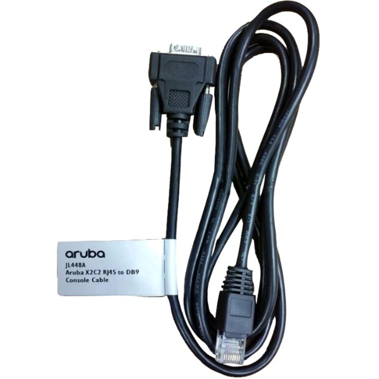 HPE X2C2 RJ45 to DB9 Console Cable - 4.92 ft RJ-45/Serial Network Cable for Network Device - First End: 1 x 9-pin DB-9 Serial - Second End: 1 x RJ-45 Network - Male - Black