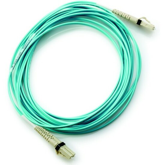 HPE OM3 Fiber Channel Cable - 1.64 ft Fiber Optic Network Cable - First End: 2 x LC - Male - Second End: 2 x LC - Male - 50/125 µm - 1 - Refurbished