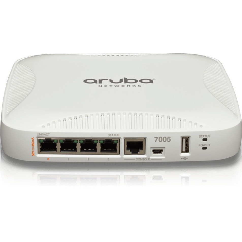 HPE 7005 Wireless LAN Controller - 4 x Network (RJ-45) - Desktop - front view