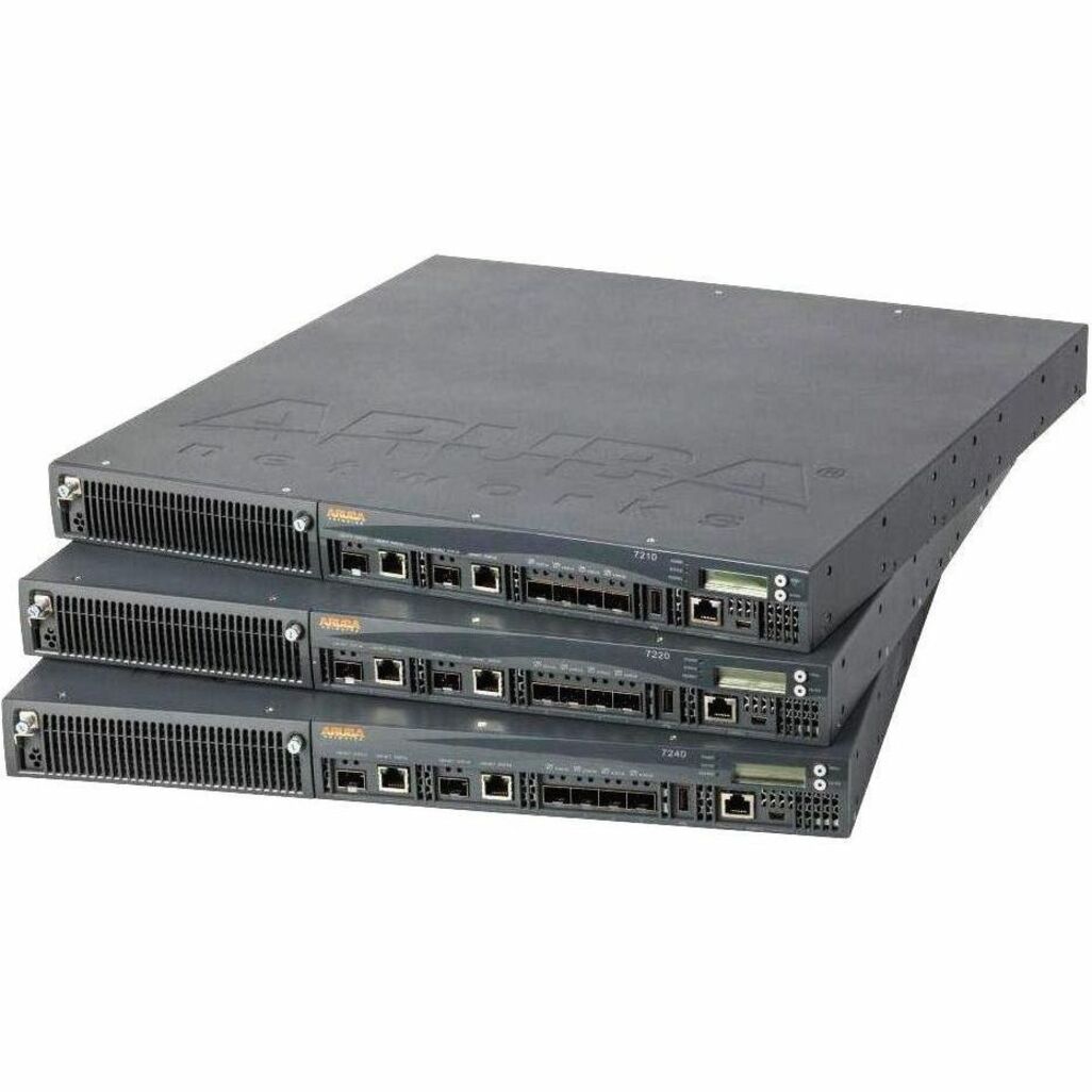 HPE 7280 Wi-Fi 6 IEEE 802.11ax Wireless LAN Controller - MIMO Technology - 40 Gigabit Ethernet, 10 Gigabit Ethernet - 240 W - Wall Mountable, Rack-mountable
