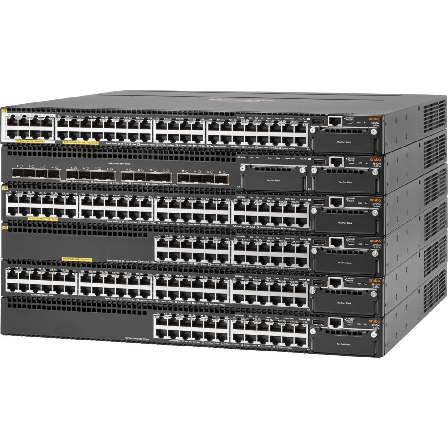 HPE 3810M 40G 8 HPE Smart Rate PoE+ 1-slot Switch - 48 Ports - Manageable - Gigabit Ethernet - 10/100/1000Base-T - Refurbished - 3 Layer Supported - Modular - Twisted Pair - 1U - Rack-mountable
