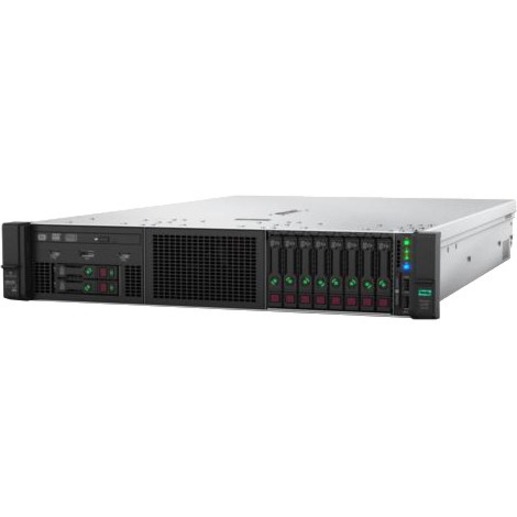 HPE ProLiant DL380 G10 2U Rack Server - Xeon Silver 4108 1.80 GHz - 16 GB RAM - 12Gb/s SAS Controller - 2 Processor Support - DDR4 SDRAM Up to 16 MB Graphic Card - Gigabit Ethernet - 8 x Total Bay(s) - 8 x LFF Bay(s)