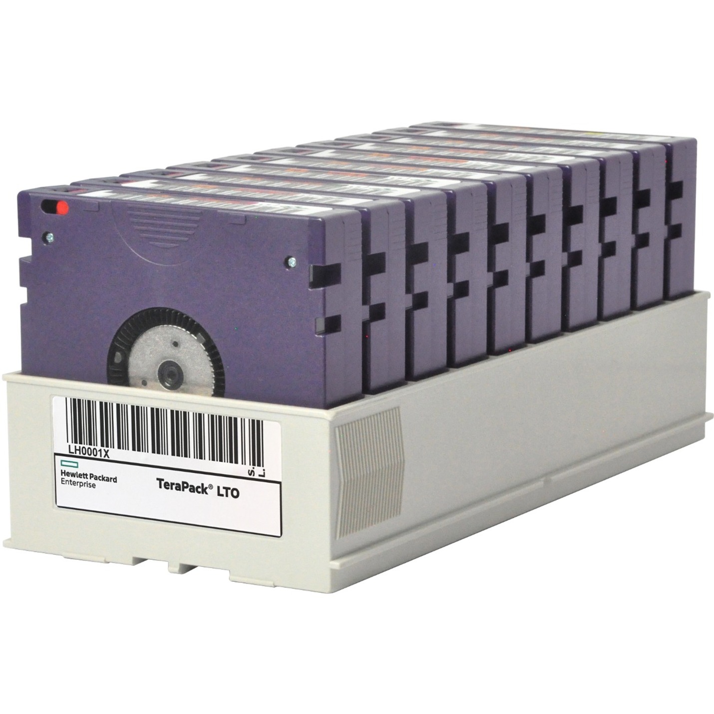 HPE LTO-8 Non-custom Labeled Terapack 10 CarbideClean Data Tapes - LTO-8 - Labeled - 12 TB (Native) / 30 TB (Compressed) - 10 Pack