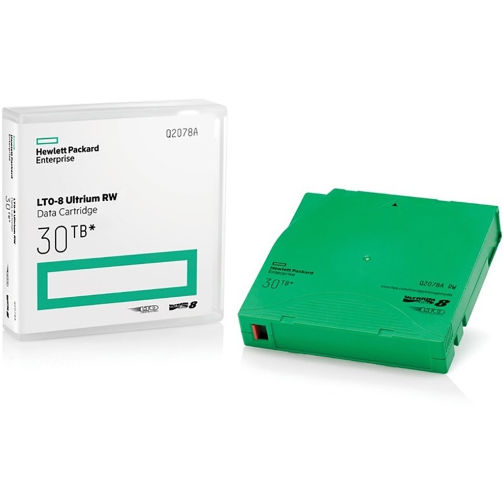 HPE LTO-8 Ultrium 30TB RW Library Pack 20 Data Cartridges with Cases - LTO-8 - Rewritable - Labeled - 12 TB (Native) / 30 TB (Compressed) - 3149.61 ft Tape Length - 20 Pack