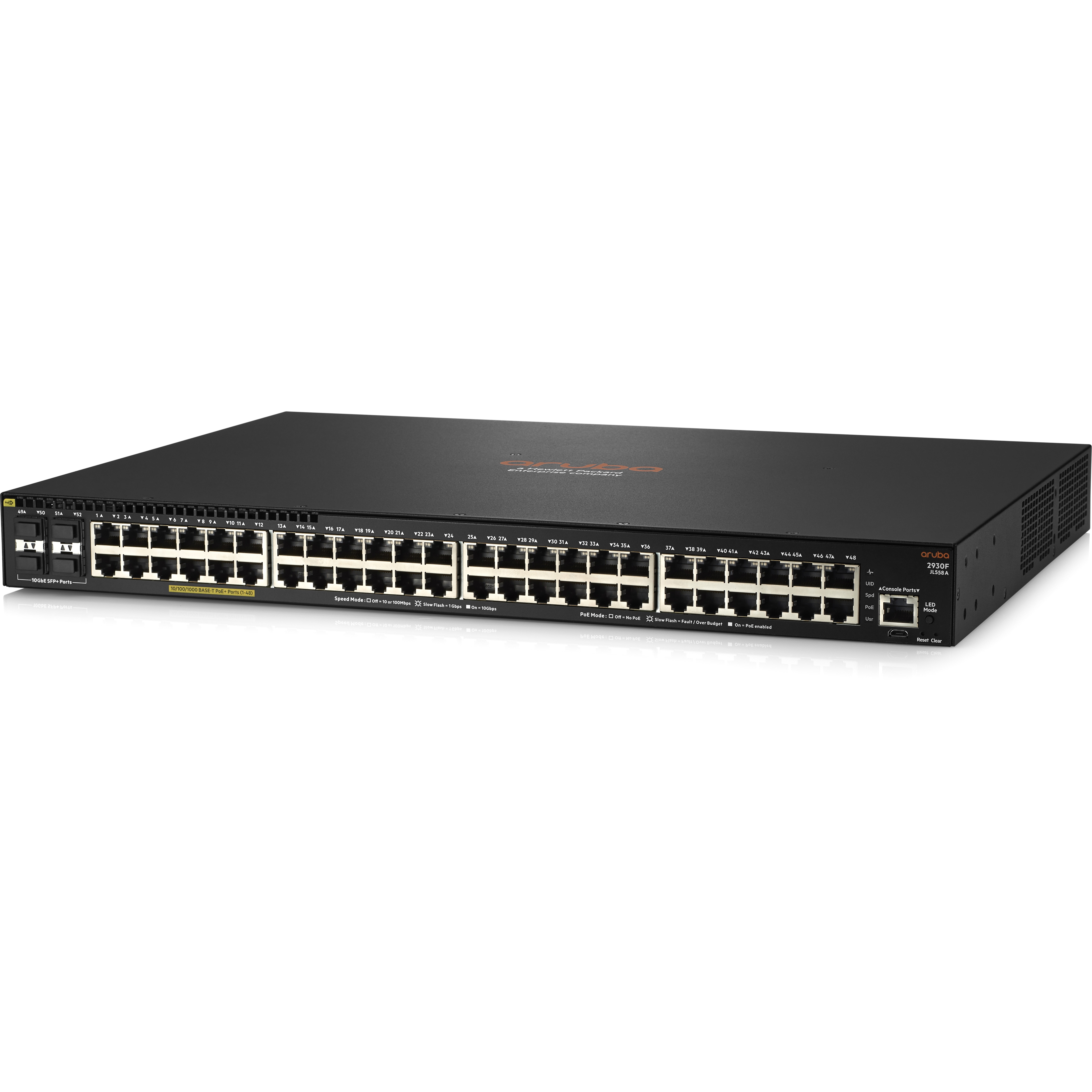 HPE 2930F 48G PoE+ 4SFP+ 740W Switch - 48 Ports - Manageable - Gigabit Ethernet - 3 Layer Supported - Modular - 980 W Power C