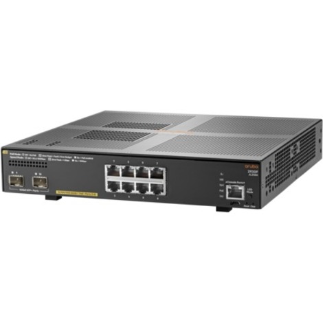 HPE Aruba 2930F 8G PoE+ 2SFP+ Switch - 8 Ports - Manageable - 3 Layer Supported - Modular - 155 W Power Consumption - Twisted