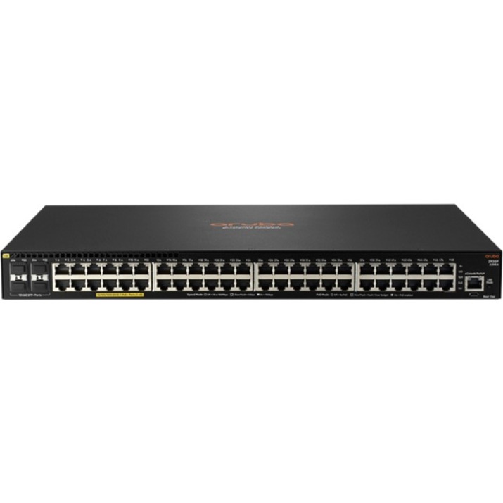 HPE 2930F 48G PoE+ 4SFP+ 740W Switch - 48 Ports - Manageable - 3 Layer Supported - Modular - 980 W Power Consumption - 740 W PoE Budget - Twisted Pair, Optical Fiber - PoE Ports - Rack-mountable - Lifetime Limited Warranty