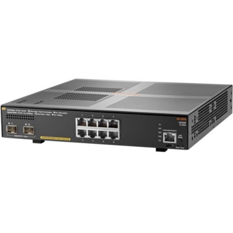 HPE Aruba 2930F 8G PoE+ 2SFP+ Switch - 8 Ports - Manageable - 10 Gigabit Ethernet, Gigabit Ethernet - 10/100/1000Base-T, 10GB