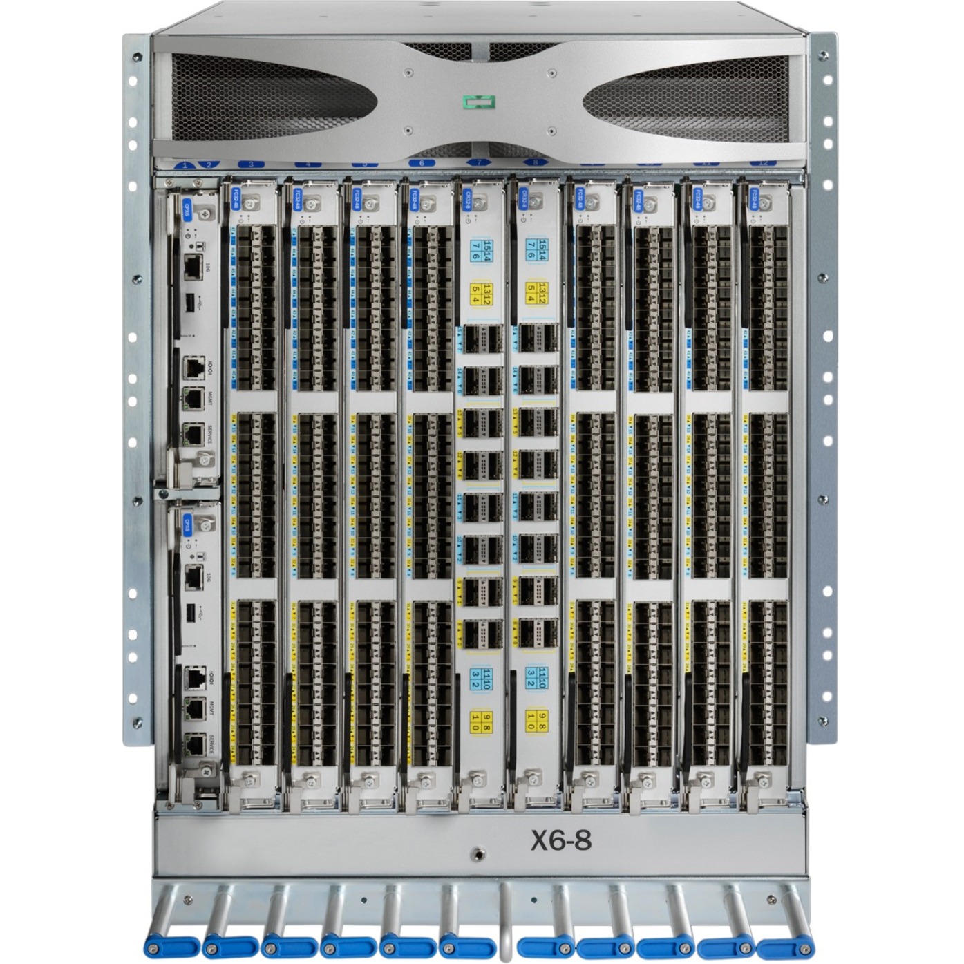 HPE SN8600B 8-slot Power Pack+ Director Switch - 32 Gbit/s - 8 x Total Expansion Slots - Manageable - Rack-mountable - 14U - Redundant Power Supply - 1 Year