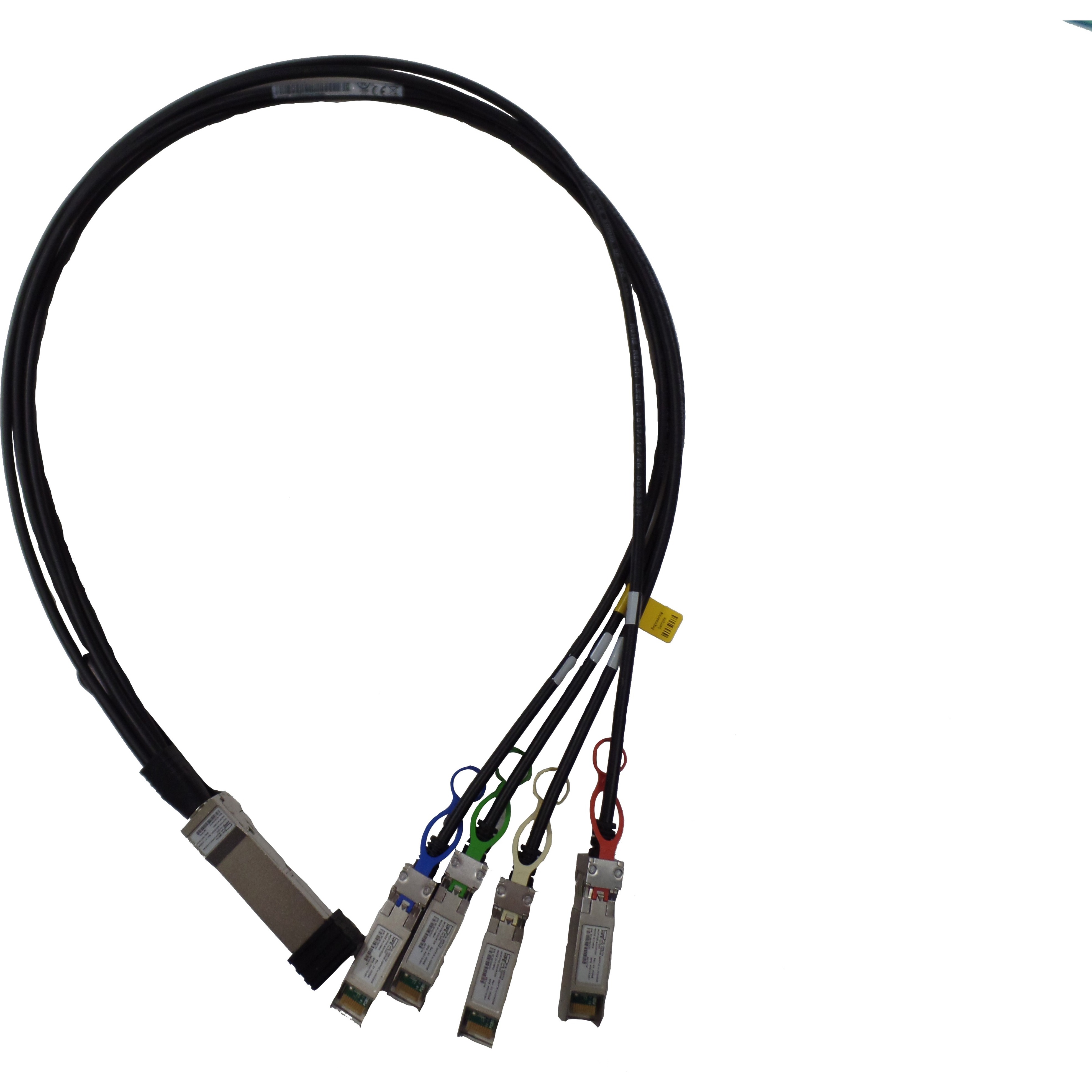 HPE 100GbE QSFP28 to 4x25GbE SFP28 1m Direct Attach Copper Cable - 3.28 ft QSFP28 Network Cable for Network Device - First End: 1 x QSFP28 Network - Second End: 4 x QSFP28 Network - 100 Gbit/s