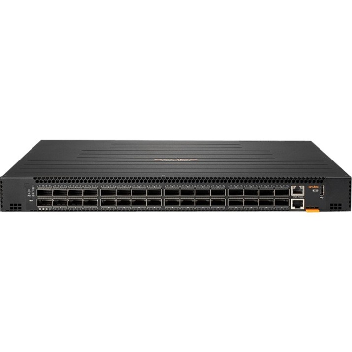 HPE 8325-32C Layer 3 Switch - Manageable - 100 Gigabit Ethernet - 3 Layer Supported - Modular - 618 W Power Consumption - Optical Fiber - 1U - Rack-mountable - 5 Year Limited Warranty