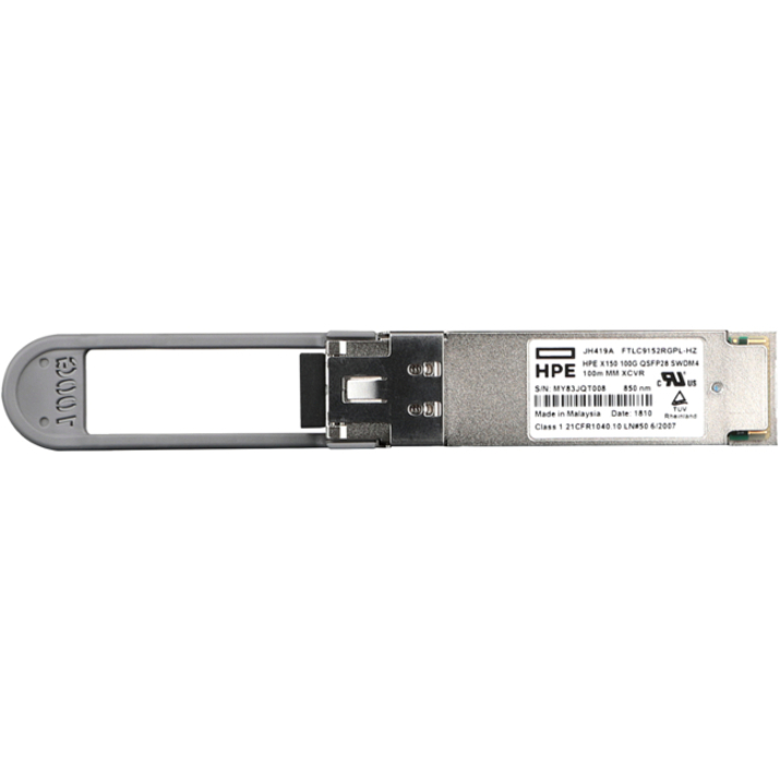 HPE X150 100G QSFP28 LC SWDM4 100m MM Transceiver - For Data Networking, Optical Network - 1 x LC 100GBase-SWDM4 Network - Op