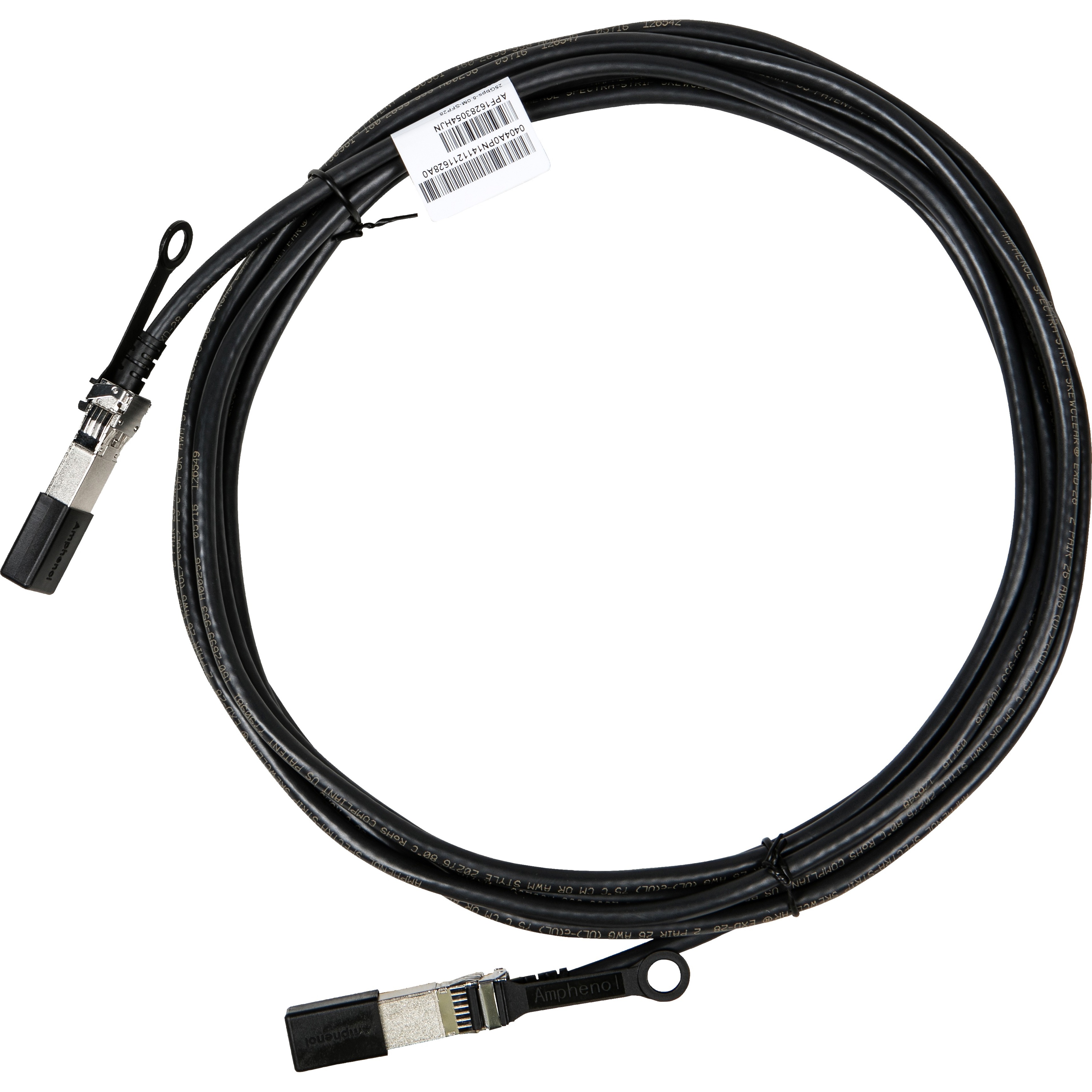HPE X240 25G SFP28 to SFP28 5m Direct Attach Copper Cable - Fiber Optic Network Cable for Network Switch, Network Device - First End: 1 x SFP28 Network - Male - Second End: 1 x SFP28 Network - Male - 25 Gbit/s