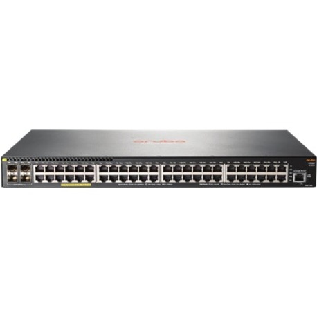 HPE 2930F 48G PoE+ 4SFP Switch - 48 Ports - Manageable - 3 Layer Supported - Modular - 4 SFP Slots - 459 W Power Consumption - Twisted Pair, Optical Fiber - 1U - Rack-mountable - Lifetime Limited Warranty