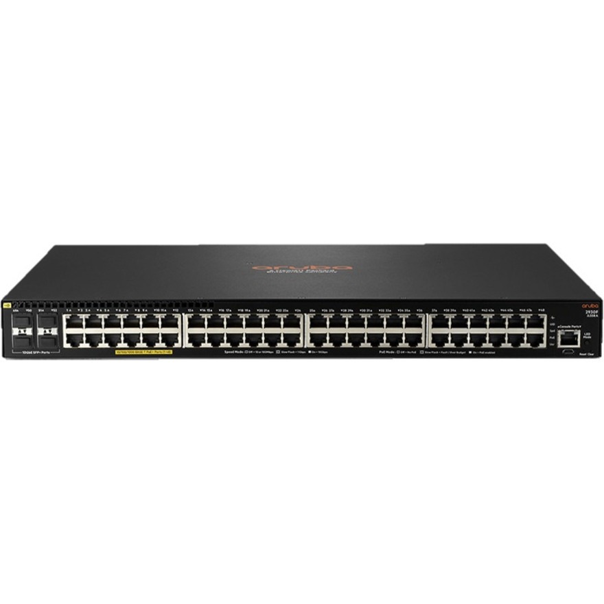 HPE 2930F 48G PoE+ 4SFP+ 740W Switch - 48 Ports - Manageable - Gigabit Ethernet, 10 Gigabit Ethernet - 10GBase-X, 10/100/1000