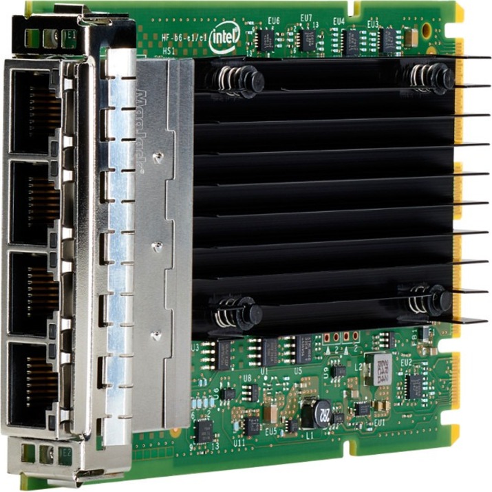 HPE Ethernet 1Gb 4-port BASE-T I350-T4 OCP3 Adapter - PCI Express 2.0 x4 - 4 Port(s) - 4 - Twisted Pair - 1000Base-T - Plug-in Card