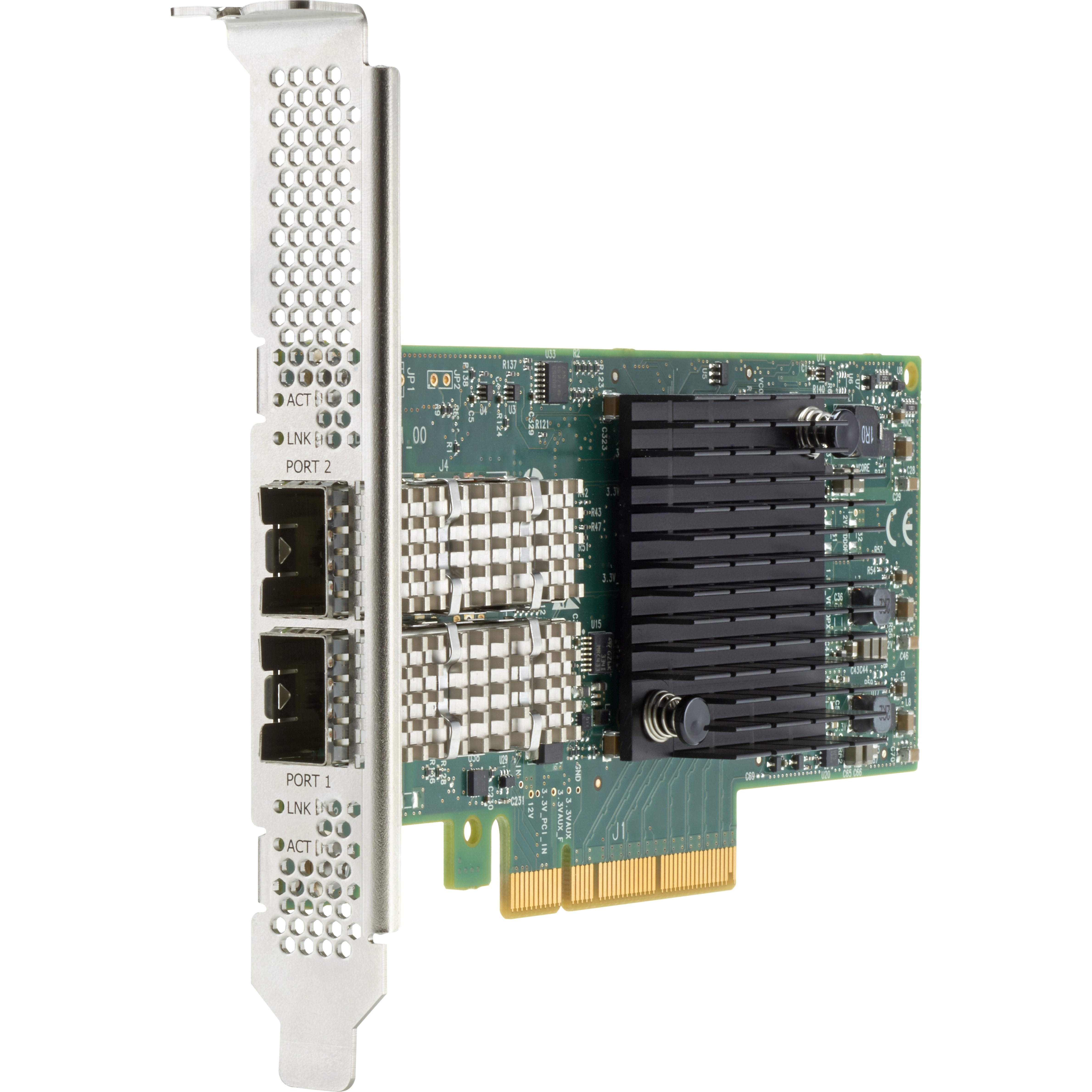 HPE Ethernet 10/25Gb 2-port SFP28 MCX512F-ACHT Adapter - PCI Express 3.0 x16 - 2 Port(s) - Optical Fiber - 25GBase-X, 10GBase-X - Plug-in Card