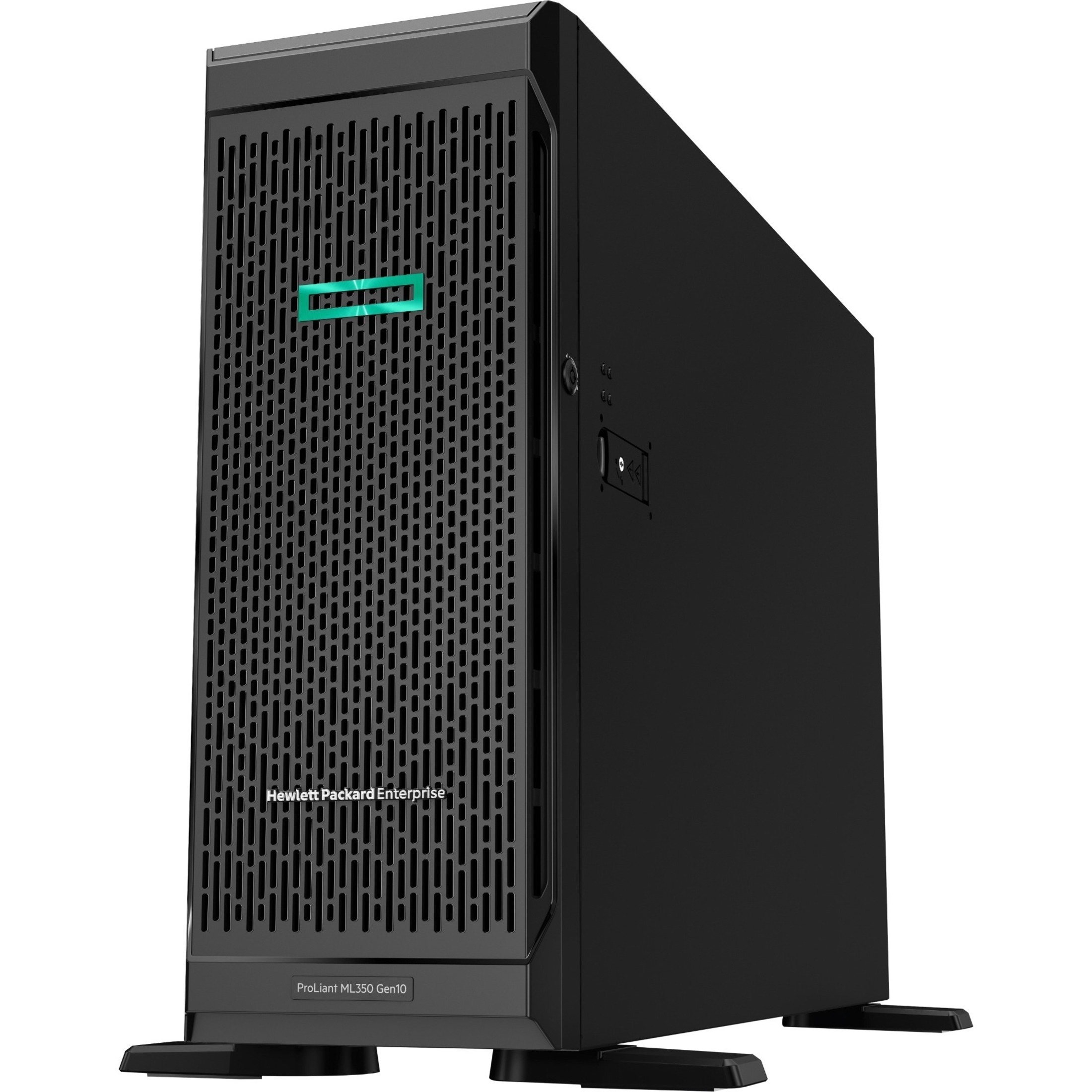 HPE ProLiant ML350 G10 4U Tower Server - 1 Xeon Silver 4210R 2.40 GHz - 16 GB RAM - Serial ATA/600, 12Gb/s SAS Controller - 2 Processor Support - 1.50 TB RAM Support - DDR4 SDRAM Up to 16 MB Graphic Card - Gigabit Ethernet - 8 x SFF Bay(s) - Hot Swappable Bays - 1 x 800 W