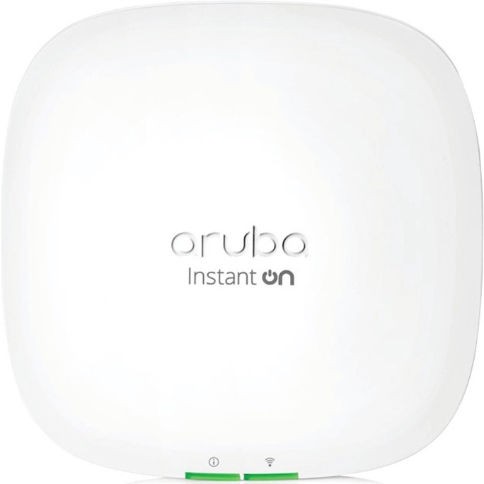 Aruba Instant On AP22 Dual Band Wi-Fi 6 IEEE 802.11ax 1.70 Gbit/s Wireless Access Point - Indoor - 2.40 GHz, 5 GHz - 2 x Internal Antenna(s) - MIMO Technology - Multi User MIMO - 1 x Network (RJ-45) - Gigabit Ethernet - PoE Ports - 8.80 W - Ceiling Mountable, Wall Mountable