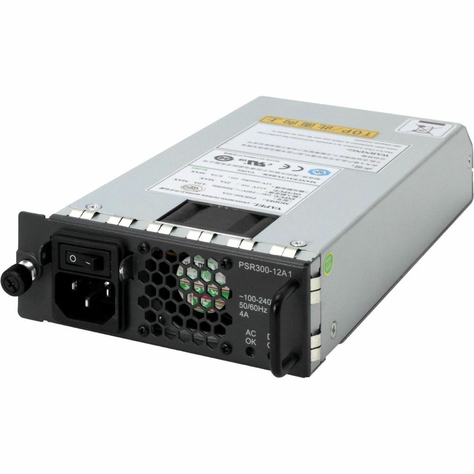 HPE Networking Comware X351 300W 100-240VDC to 12VDC Power Supply - Black - 120 V AC, 230 V AC Input - 12 V DC Output - 300 W - 1 +12V Rails