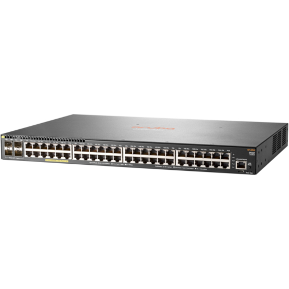 HPE Aruba 2930F 48G PoE+ 4SFP+ Switch - 48 Ports - Manageable - 10 Gigabit Ethernet, Gigabit Ethernet - 10/100/1000Base-T, 10