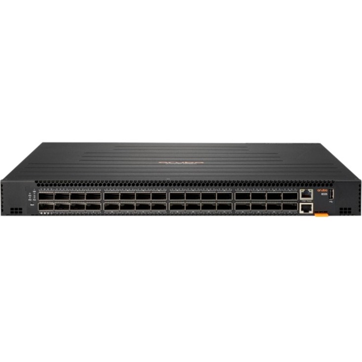HPE 8325-32C Ethernet Switch - Manageable - 3 Layer Supported - Modular - 550 W Power Consumption - Optical Fiber - 1U - Rack-mountable, Cabinet Mount, Surface Mount - Lifetime Limited Warranty - TAA Compliant