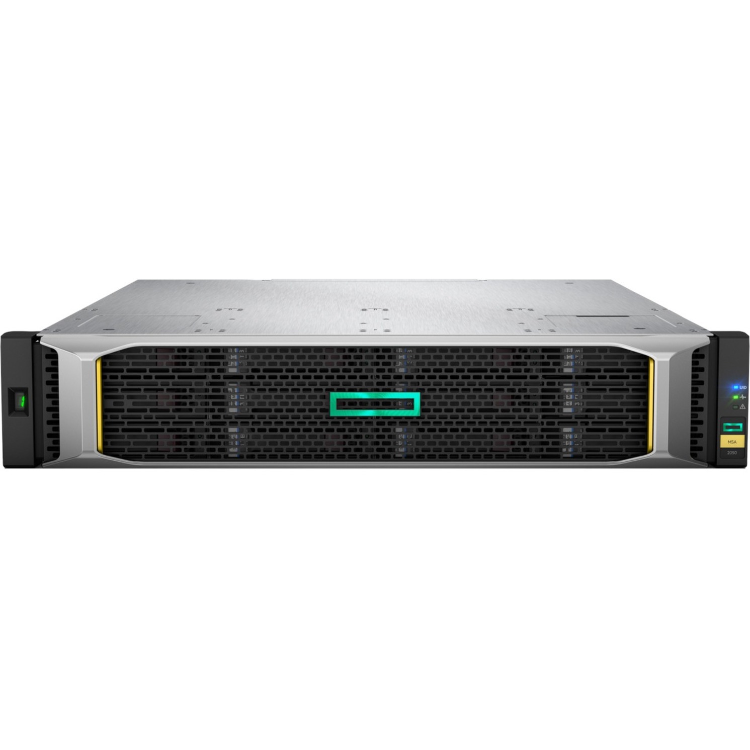 HPE MSA 2052 SAN Dual Controller LFF Storage - 12 x HDD Supported - 0 x HDD Installed - 12 x SSD Supported - 2 x SSD Installed - 1.60 TB Total Installed SSD Capacity - 2 x 12Gb/s SAS Controller - 12 x Total Bays - 12 x 3.5" Bay - 2U - Rack-mountable - TAA Compliant