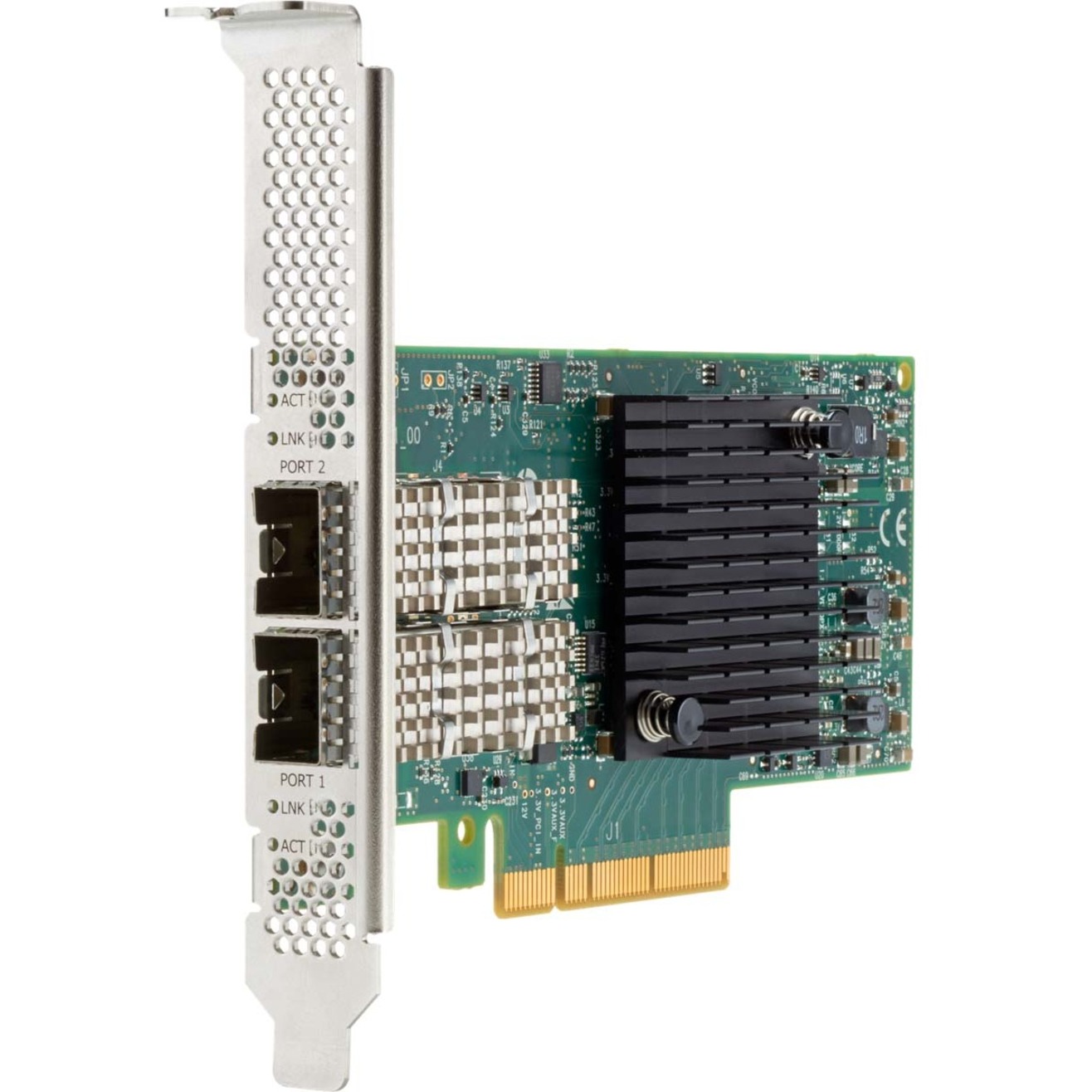 HPE Broadcom BCM57414 Ethernet 10/25Gb 2-port SFP28 Adapter for HPE - PCI Express 3.0 x8 - 2 Port(s) - Optical Fiber - 25GBase-X - SFP28 - Standup