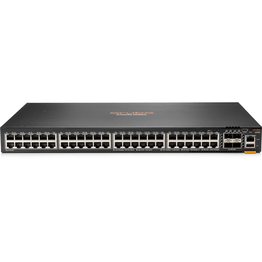 HPE 6200F 48G 4SFP+ Switch - 48 Ports - Manageable - Gigabit Ethernet, 10 Gigabit Ethernet - 10/100/1000Base-T, 10GBase-X - R
