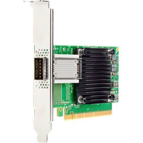 HPE Ethernet 100GB 1-Port QSFP28 PCIe3 x16 MCX515A-CCAT Adapter - PCI Express 3.0 x16 - 100 Gbit/s Data Transfer Rate - 1 Port(s) - Optical Fiber - 100GBase-X - QSFP28 - Plug-in Card