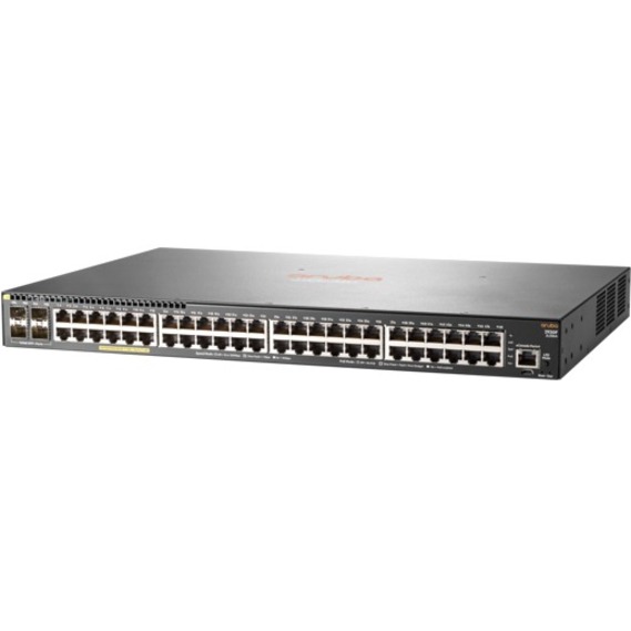 HPE Aruba 2930F 48G PoE+ 4SFP+ Switch - 48 Ports - Manageable - 10 Gigabit Ethernet, Gigabit Ethernet - 10/100/1000Base-T, 10GBase-X - 3 Layer Supported - Modular - 459 W Power Consumption - Twisted Pair, Optical Fiber - 1U - Rack-mountable, Desktop
