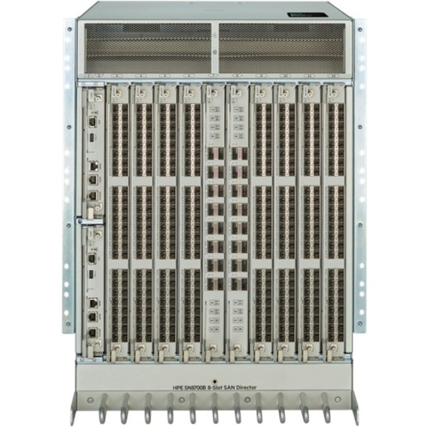 HPE SN8700B 8-slot Power Pack+ Director Switch - 8 x Total Expansion Slots - Rack-mountable - 14U - Redundant Power Supply - 3 Year