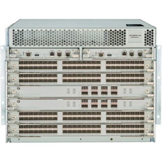 HPE SN8700B 4-slot Power Pack+ Director Switch - 4 x Total Expansion Slots - Rack-mountable - 8U - Redundant Power Supply - 3 Year