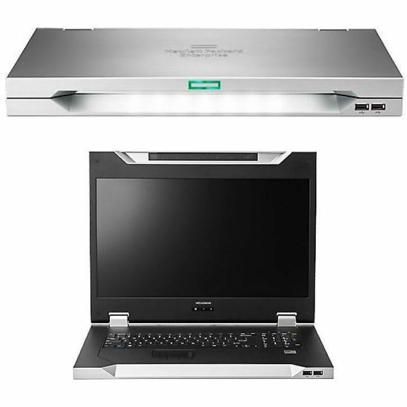 HPE LCD8500 1U JP Rackmount Console Kit - 18.5" LCD - WXGA - 1600 x 1200 - 16:9 - 2 x USB - Keyboard - TouchPad - 1U High - Silver