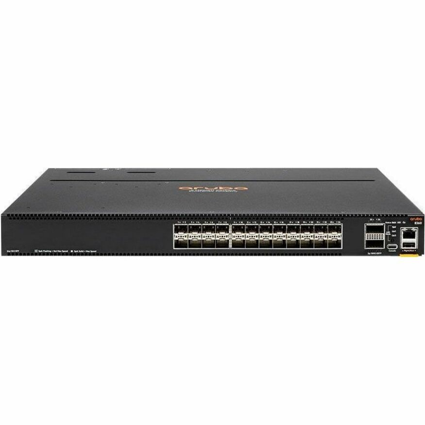 Aruba CX 8360v2 CX 8360-16Y2C Ethernet Switch - Manageable - 25 Gigabit Ethernet, 100 Gigabit Ethernet, 10 Gigabit Ethernet, Gigabit Ethernet, 40 Gigabit Ethernet - 25GBase-X, 100GBase-X, 10GBase-X, 40GBase-X - 3 Layer Supported - Modular - 725 W Power Consumption - Optical Fiber - 1U - Rack-mountable, Surface Mount - Lifetime Limited Warranty - TAA Compliant