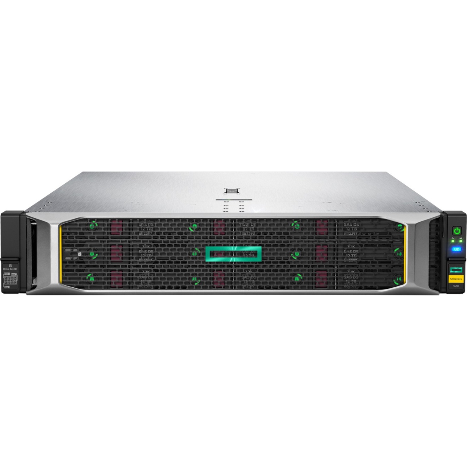 HPE StoreEasy 1660 Expanded Storage with Microsoft Windows Server IoT 2019 - Intel Xeon Silver 4208 Octa-core (8 Core) 2.10 GHz - 28 x HDD Supported - 0 x HDD Installed - 32 GB RAM - Serial Attached SCSI (SAS) Controller - 28 x Total Bays - 28 x 3.5" Bay - Gigabit Ethernet - Network (RJ-45) - Windows Server IoT 2019 - iSCSI, SMB, NFS, FTP, FTPS, HTTP, HTTPS - 2U - Rack-mountable