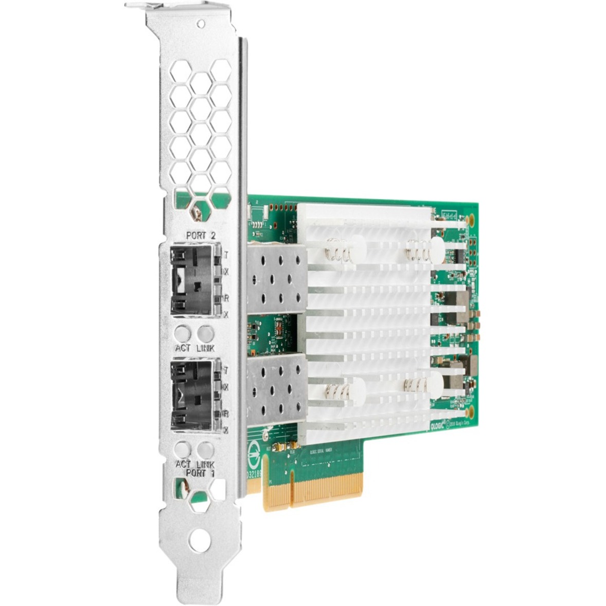 HPE 25Gigabit Ethernet Card - PCI Express 4.0 x8 - 25 Gbit/s Data Transfer Rate - 2 Port(s) - Optical Fiber - 25GBase-X, 10GBase-X - SFP28 - Standup