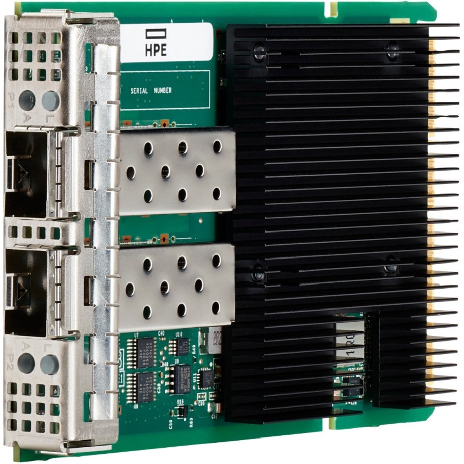 HPE 25Gigabit Ethernet Card - PCI Express 4.0 x8 - 25 Gbit/s Data Transfer Rate - 2 Port(s) - Optical Fiber - 25GBase-X, 10GBase-X - SFP28