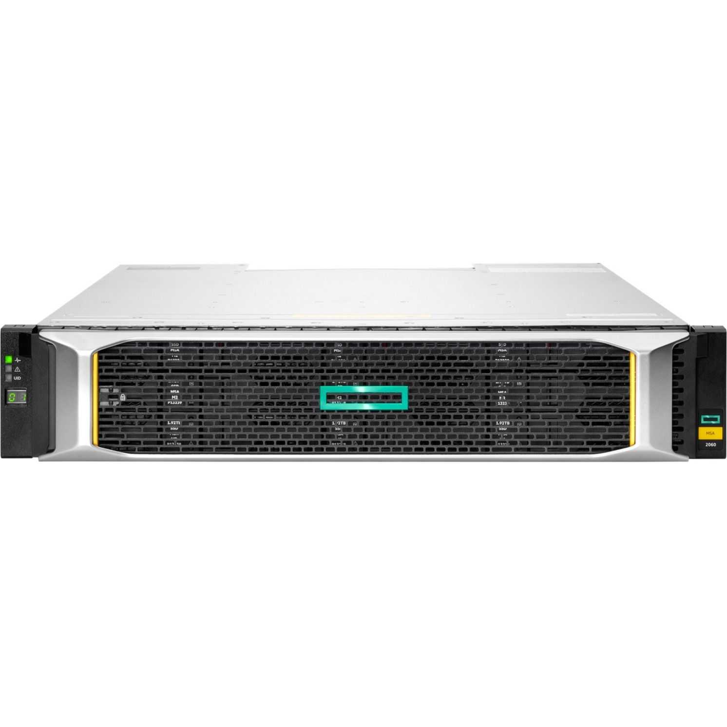 HPE MSA 2060 10GBASE-T iSCSI LFF Storage - 12 x HDD Supported - 0 x HDD Installed - 12 x SSD Supported - 0 x SSD Installed - 2 x Controller - 12 x Total Bays - 12 x 3.5" Bay - 10 Gigabit Ethernet - Network (RJ-45) - iSCSI - 8 iSCSI Ports - 2U - Rack-mountable