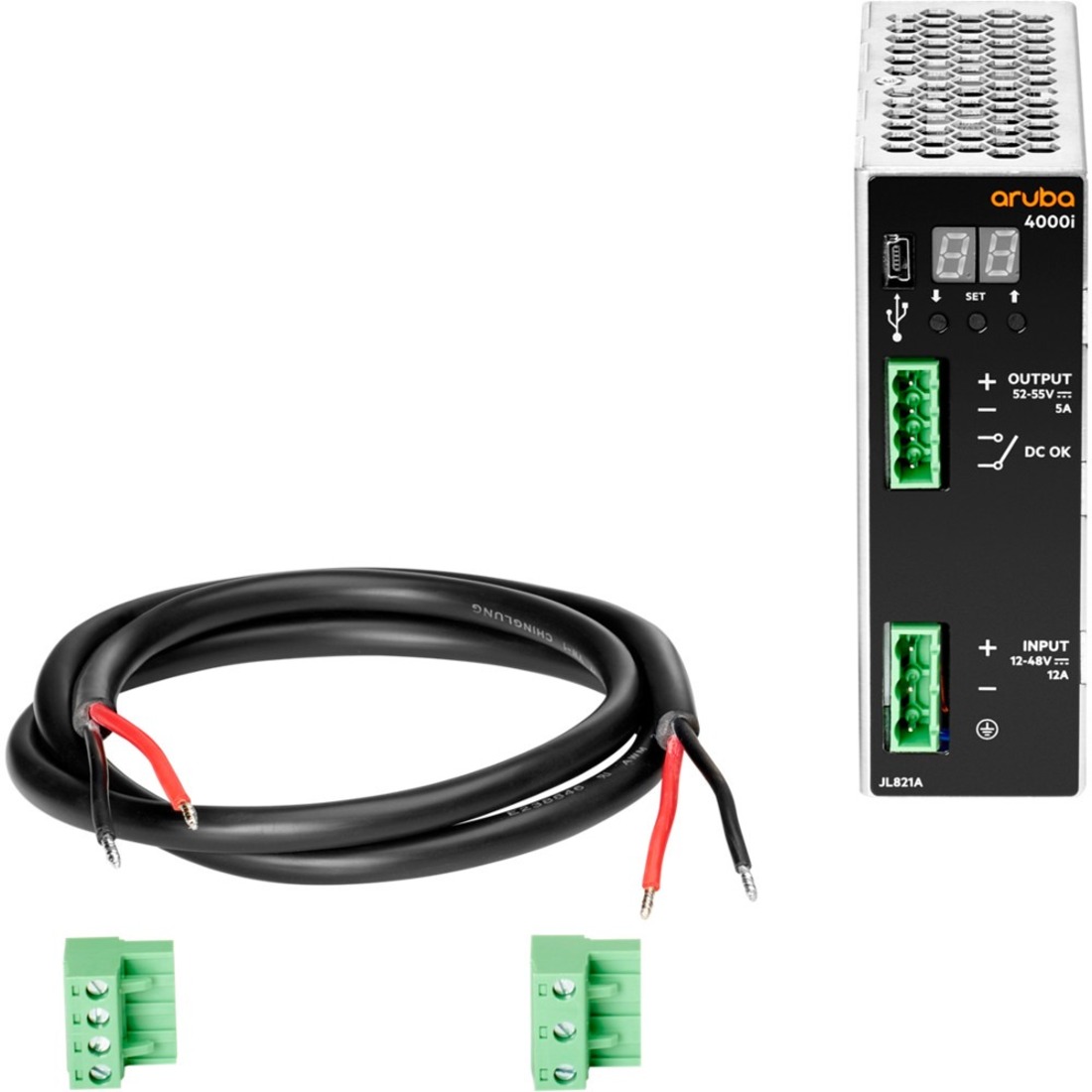HPE 4000i POE 54VDC 240W 12-48VDC DIN Power Supply - DIN - 54 V DC Output