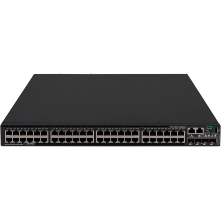 HPE FlexNetwork 5520 48G PoE+ 4SFP+ HI 1-slot Switch - 48 Ports - Manageable - Gigabit Ethernet, 10 Gigabit Ethernet - 10/100/1000Base-T, 10GBase-X - 3 Layer Supported - Modular - 33 W Power Consumption - 1440 W PoE Budget - Optical Fiber, Twisted Pair - PoE Ports - 1U - Rack-mountable, Cabinet Mount
