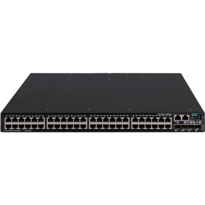 HPE FlexNetwork 5520 48G 4SFP+ HI 1-slot Switch - 48 Ports - Manageable - Gigabit Ethernet, 10 Gigabit Ethernet - 10/100/1000Base-T, 10GBase-X - 3 Layer Supported - Modular - 27 W Power Consumption - Optical Fiber, Twisted Pair - 1U - Rack-mountable, Cabinet Mount