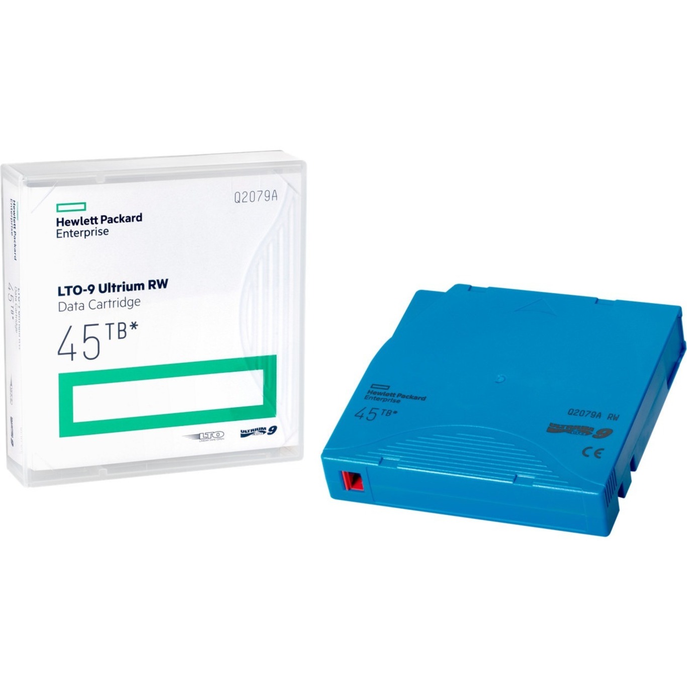 HPE LTO-9 Ultrium 45TB WORM Custom Labeled 20 Data Cartridges with Cases - LTO-9 - WORM - Labeled - 18 TB (Native) / 45 TB (Compressed) - 3395.67 ft Tape Length - 20 Pack