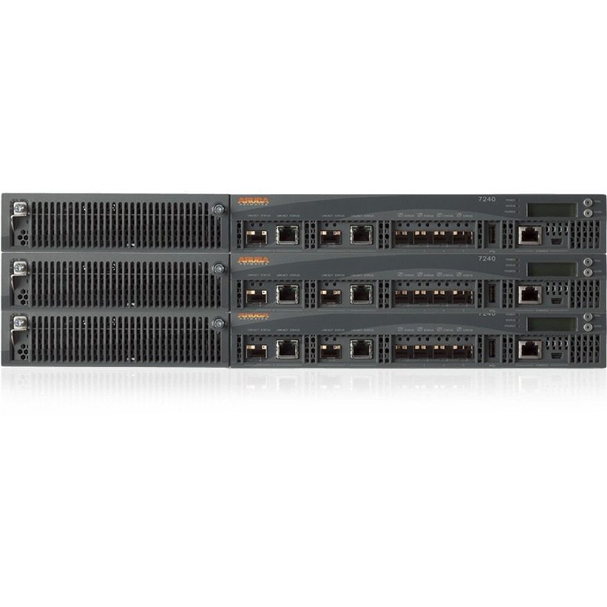 Aruba 7240XM IEEE 802.11ax Wireless LAN Controller - 2 x Network (RJ-45) - Gigabit Ethernet, 10 Gigabit Ethernet - 165 W - Rack-mountable
