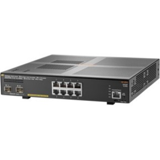HPE 2930F 8G PoE+ 2SFP+ Switch - 8 Ports - Manageable - 10 Gigabit Ethernet, Gigabit Ethernet - 10/100/1000Base-T, 10GBase-X - 3 Layer Supported - Modular - 155 W Power Consumption - Twisted Pair, Optical Fiber - 1U - Rack-mountable, Desktop