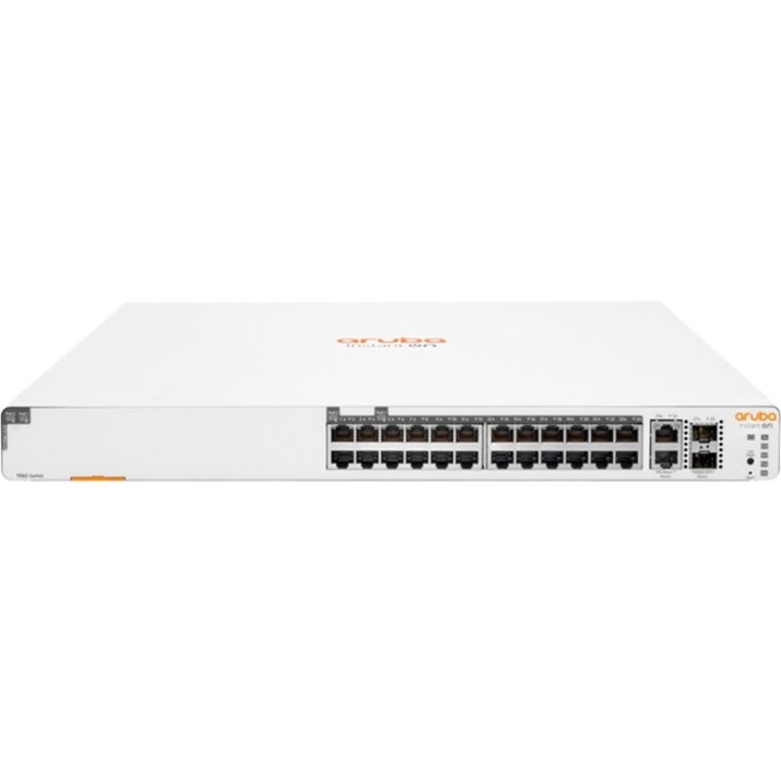 HPE Networking Instant On Switch 20p Gigabit CL4 4p Gigabit CL6 PoE 2p 10GBT 2p SFP+ 370W 1960 - 24 Ports - Manageable - 10 G